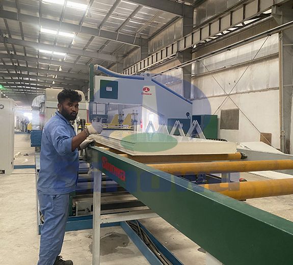 Manufacturing Of Production Line For Color Steel Sandwich Panel Composite Machine,Sinowa