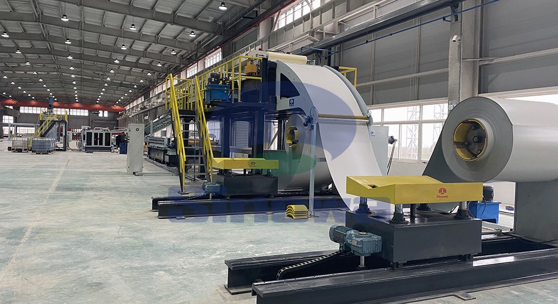 Discontinuous PU Sandwich Panel Line For Sale